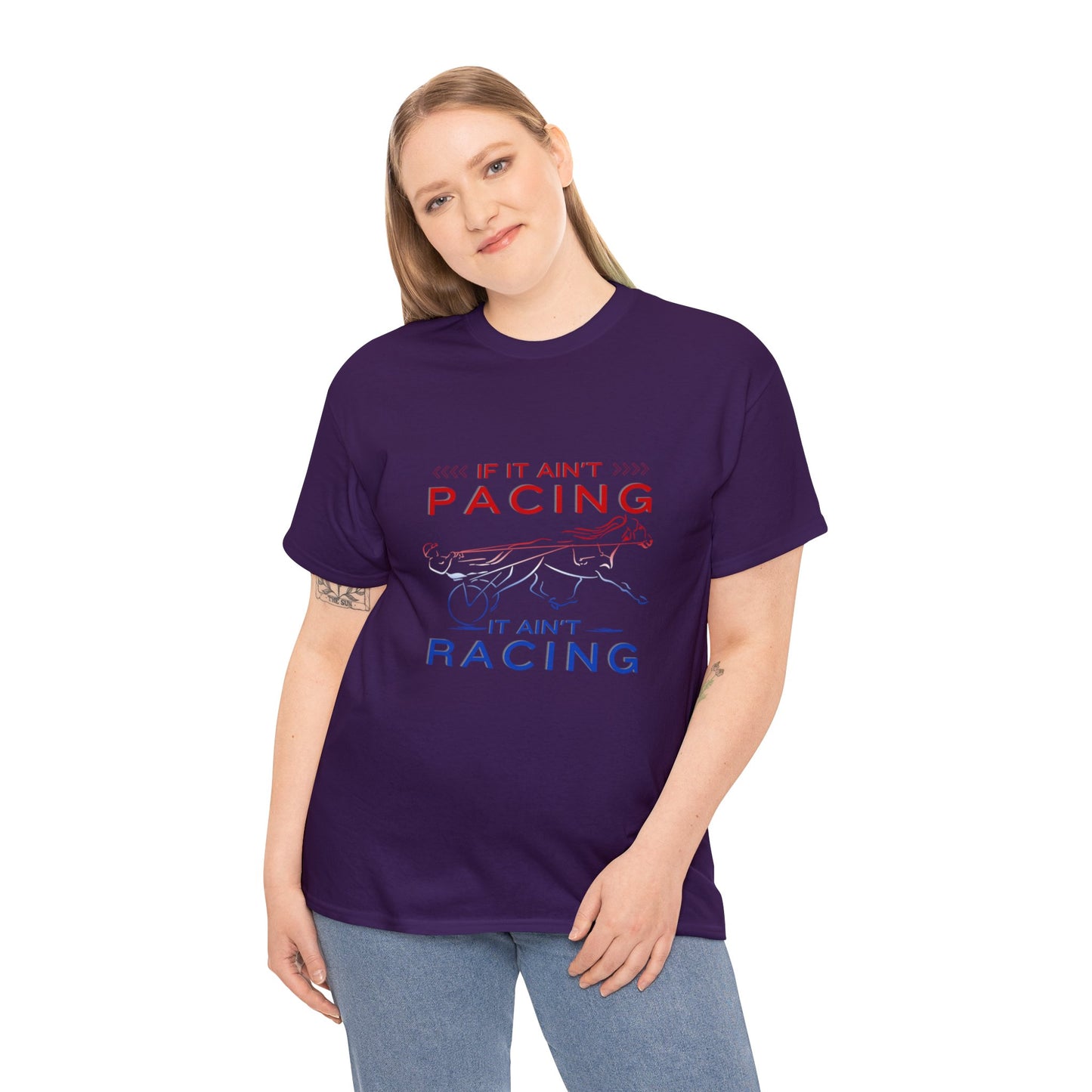 If It Ain't Pacing, It Ain't Racing - Unisex Heavy Cotton Tee