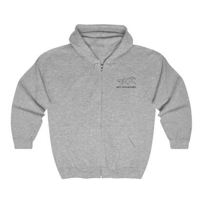 Harness Racing Definition - Full Zip Hooded Sweatshirt