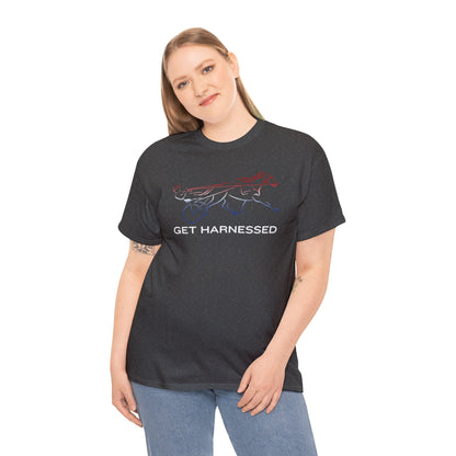 Get Harnessed - Red, White, & Blue - Unisex Heavy Cotton Tee