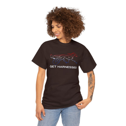 Get Harnessed - Red, White, & Blue - Unisex Heavy Cotton Tee