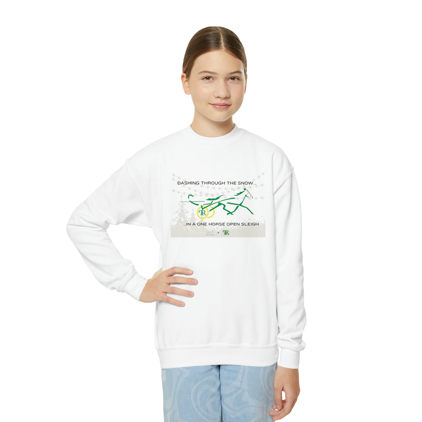 Youth - Dashing Through The Snow - Crewneck Sweatshirt