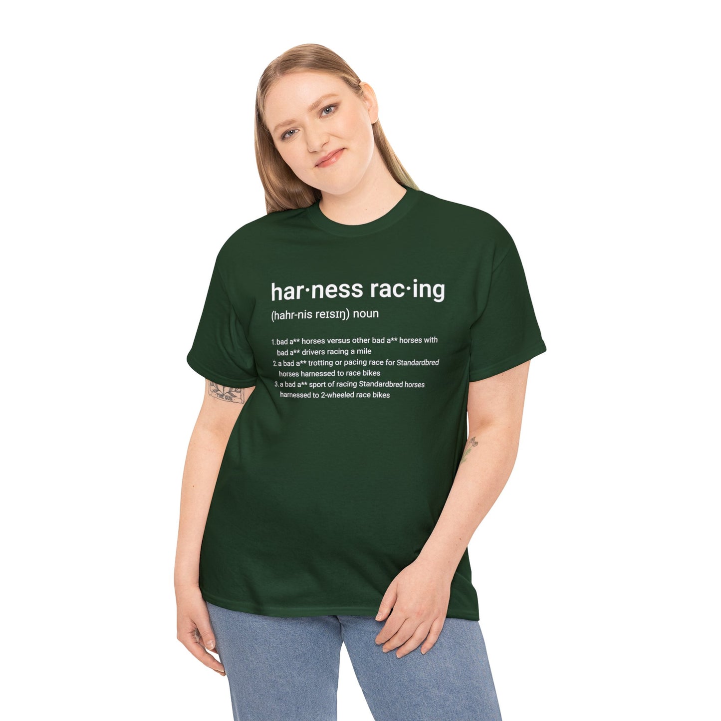 Harness Racing Definition - Unisex Heavy Cotton Tee