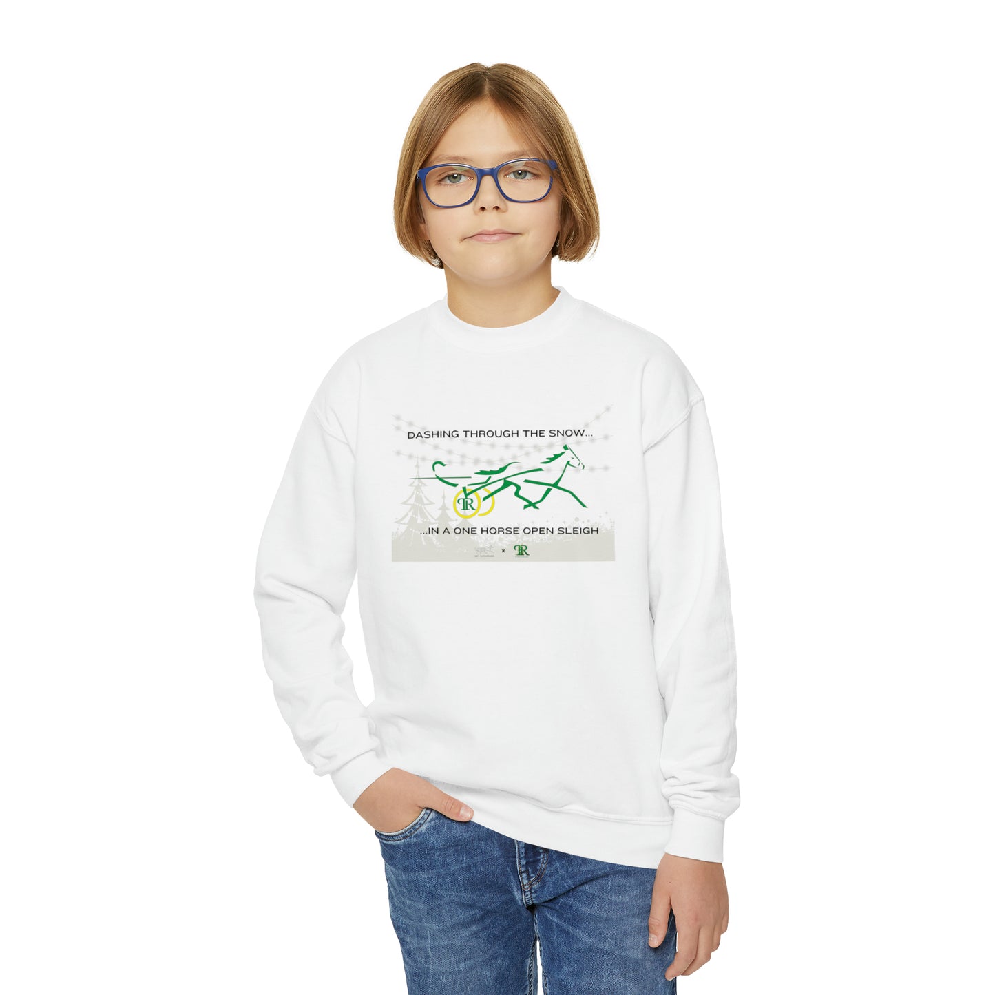 Youth - Dashing Through The Snow - Crewneck Sweatshirt