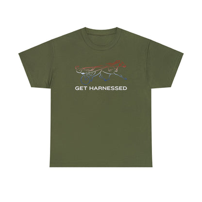 Get Harnessed - Red, White, & Blue - Unisex Heavy Cotton Tee