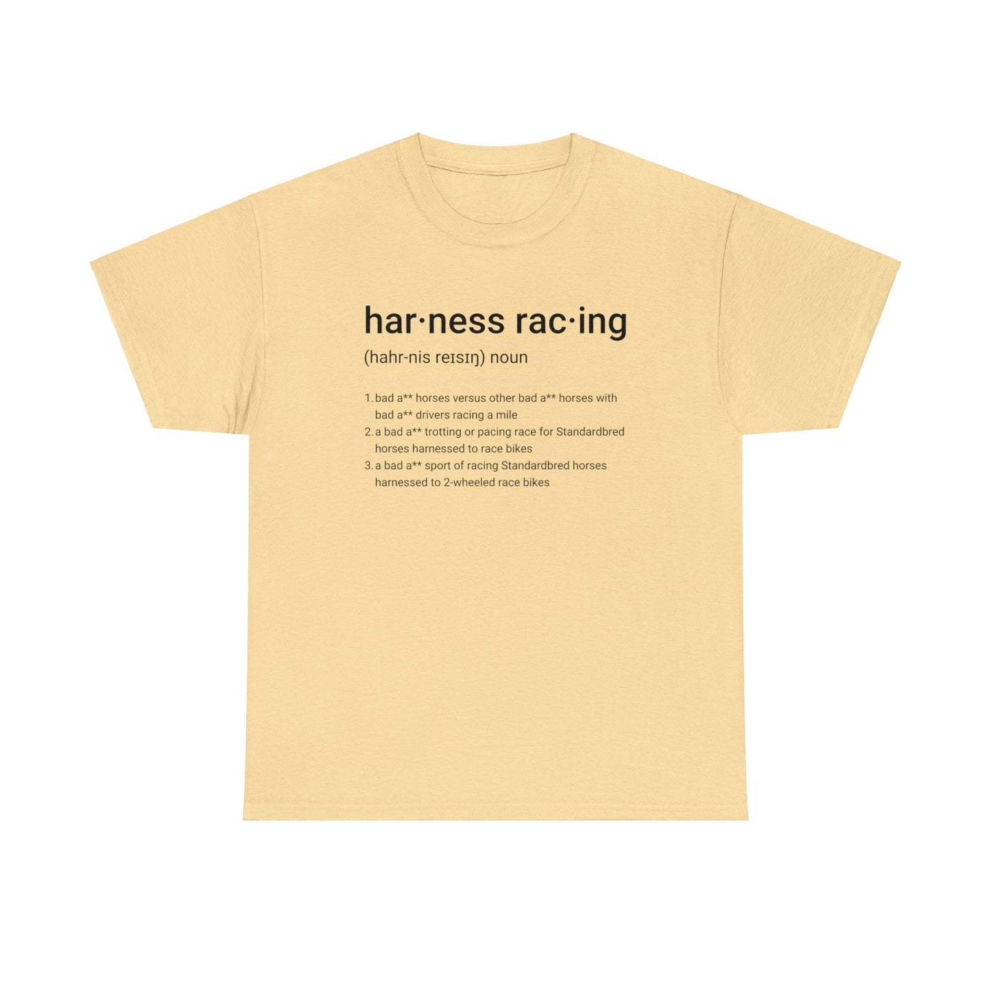 Harness Racing Definition - Unisex Heavy Cotton Tee