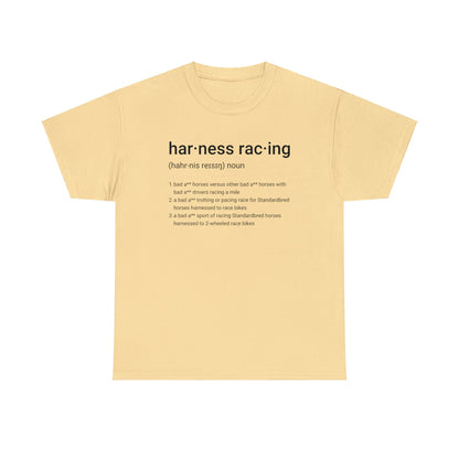 Harness Racing Definition - Unisex Heavy Cotton Tee