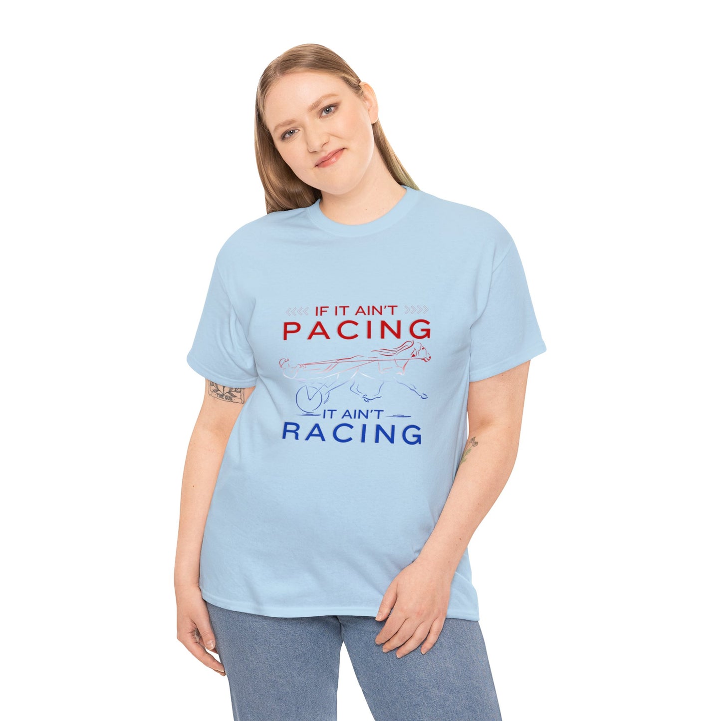 If It Ain't Pacing, It Ain't Racing - Unisex Heavy Cotton Tee