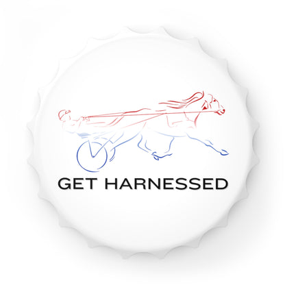 Get Harnessed - Red, White, and Blue - Bottle Opener