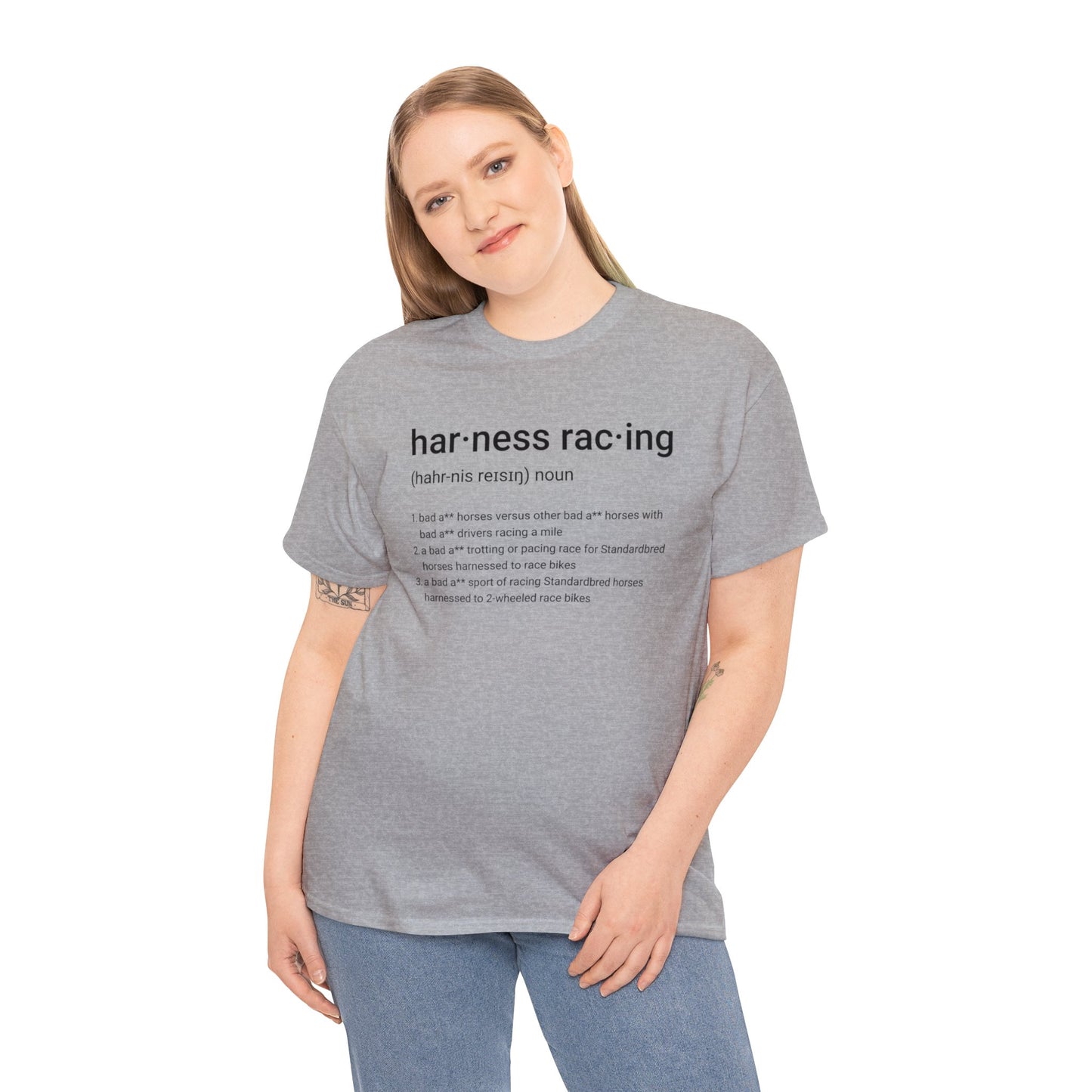 Harness Racing Definition - Unisex Heavy Cotton Tee