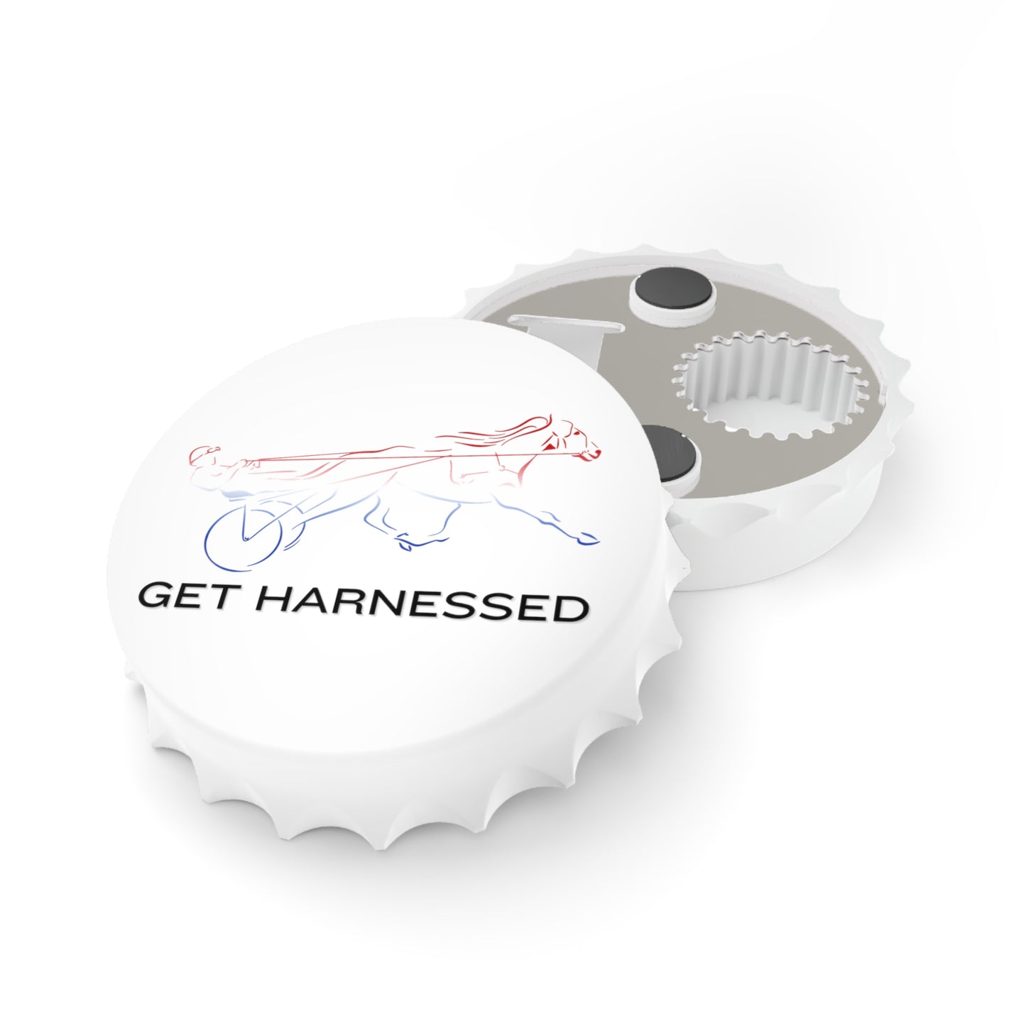 Get Harnessed - Red, White, and Blue - Bottle Opener