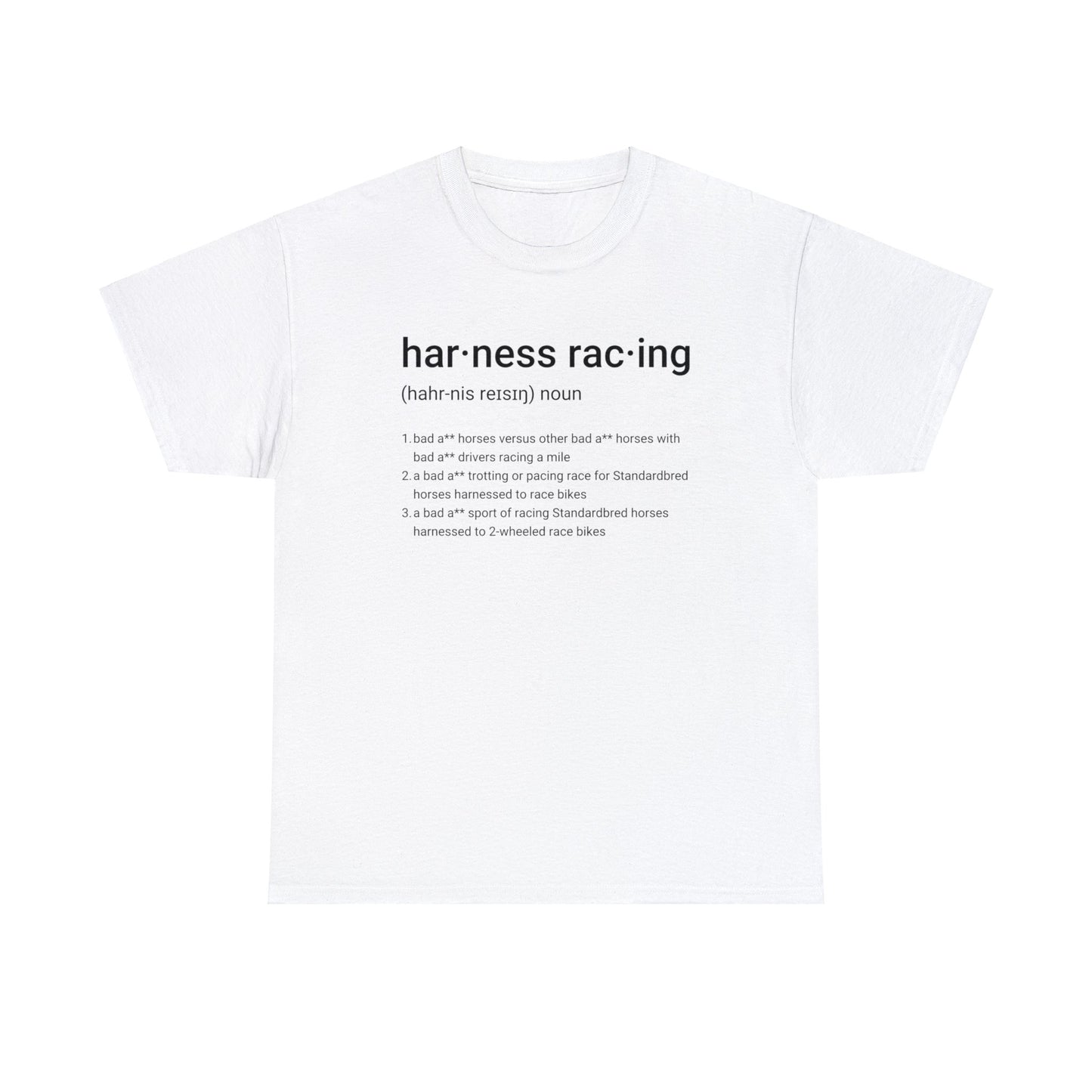 Harness Racing Definition - Unisex Heavy Cotton Tee