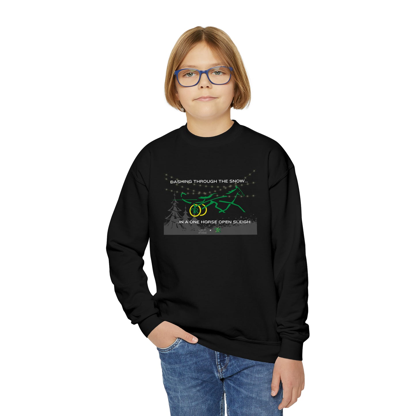 Youth - Dashing Through The Snow - Crewneck Sweatshirt