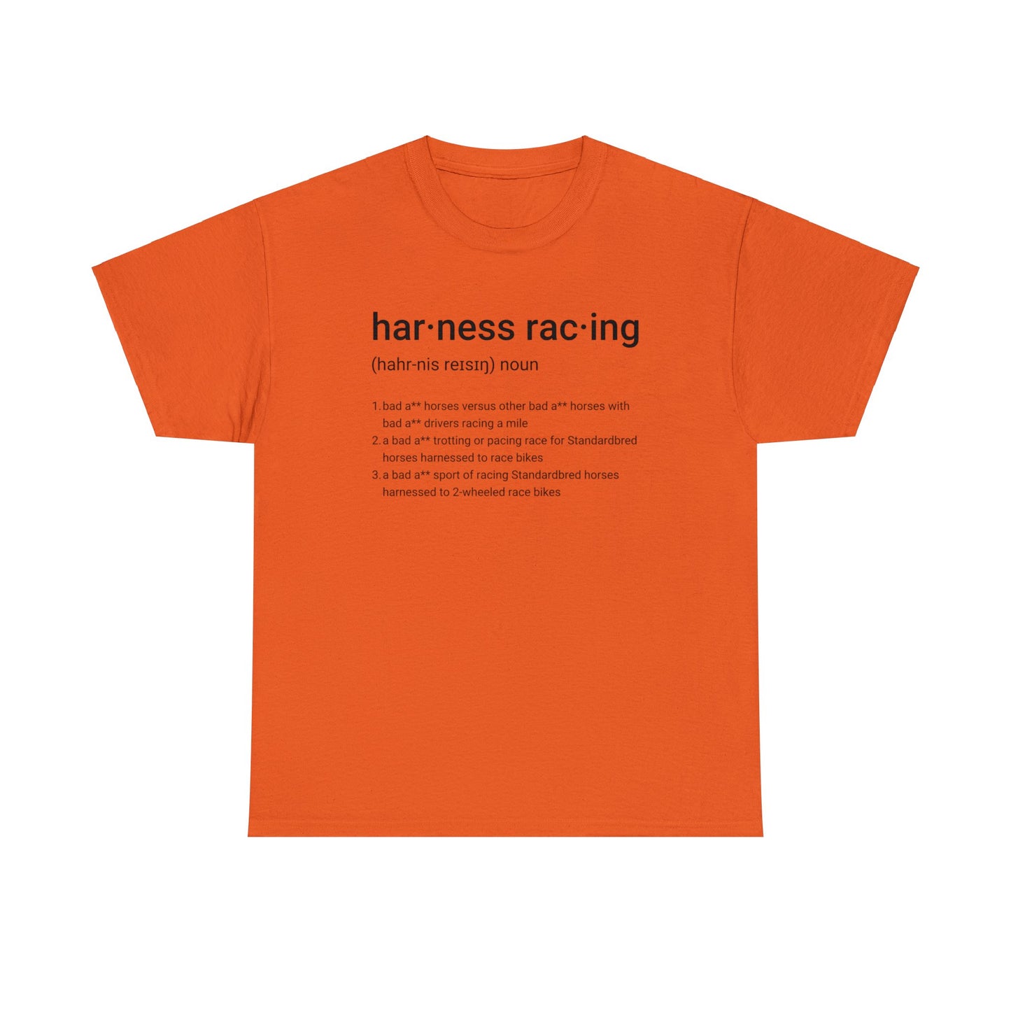 Harness Racing Definition - Unisex Heavy Cotton Tee