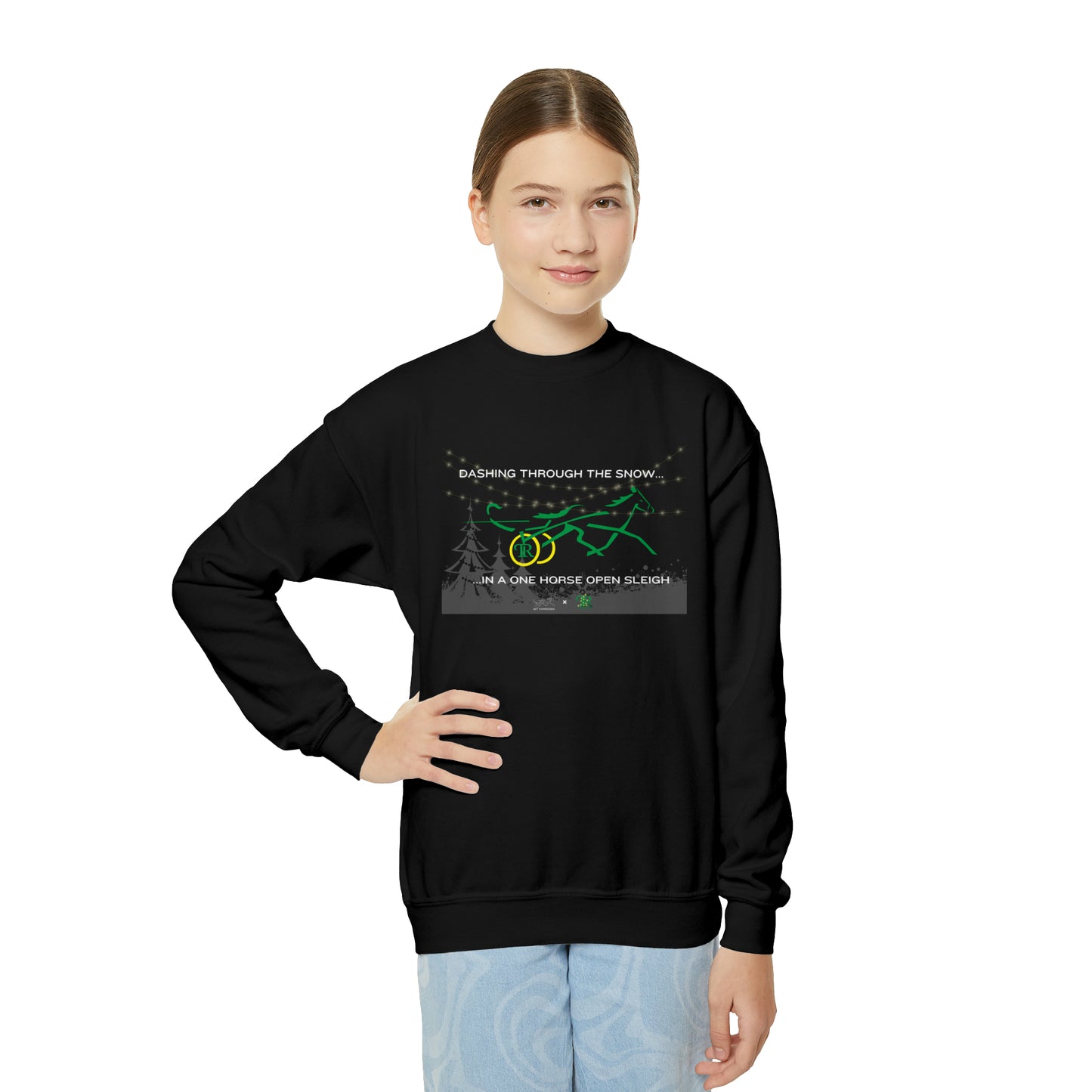 Youth - Dashing Through The Snow - Crewneck Sweatshirt