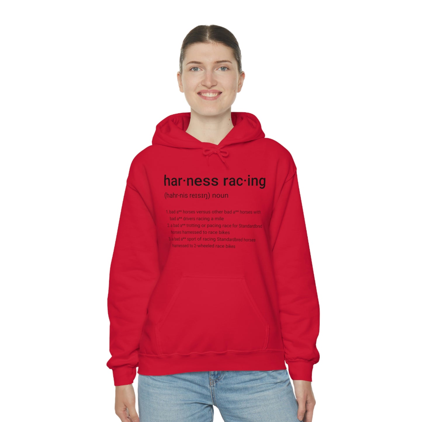 Harness Racing Definition - Unisex Heavy Blend Hooded Sweatshirt