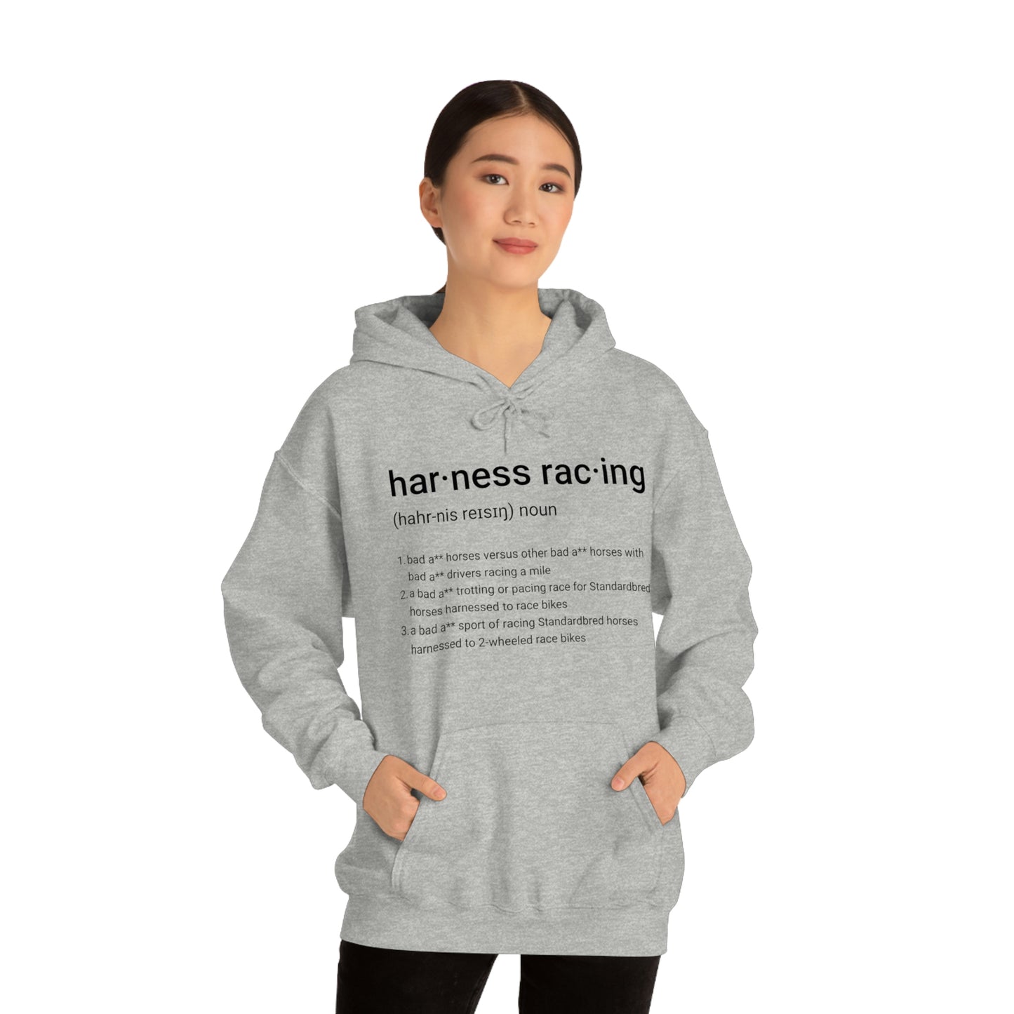 Harness Racing Definition - Unisex Heavy Blend Hooded Sweatshirt