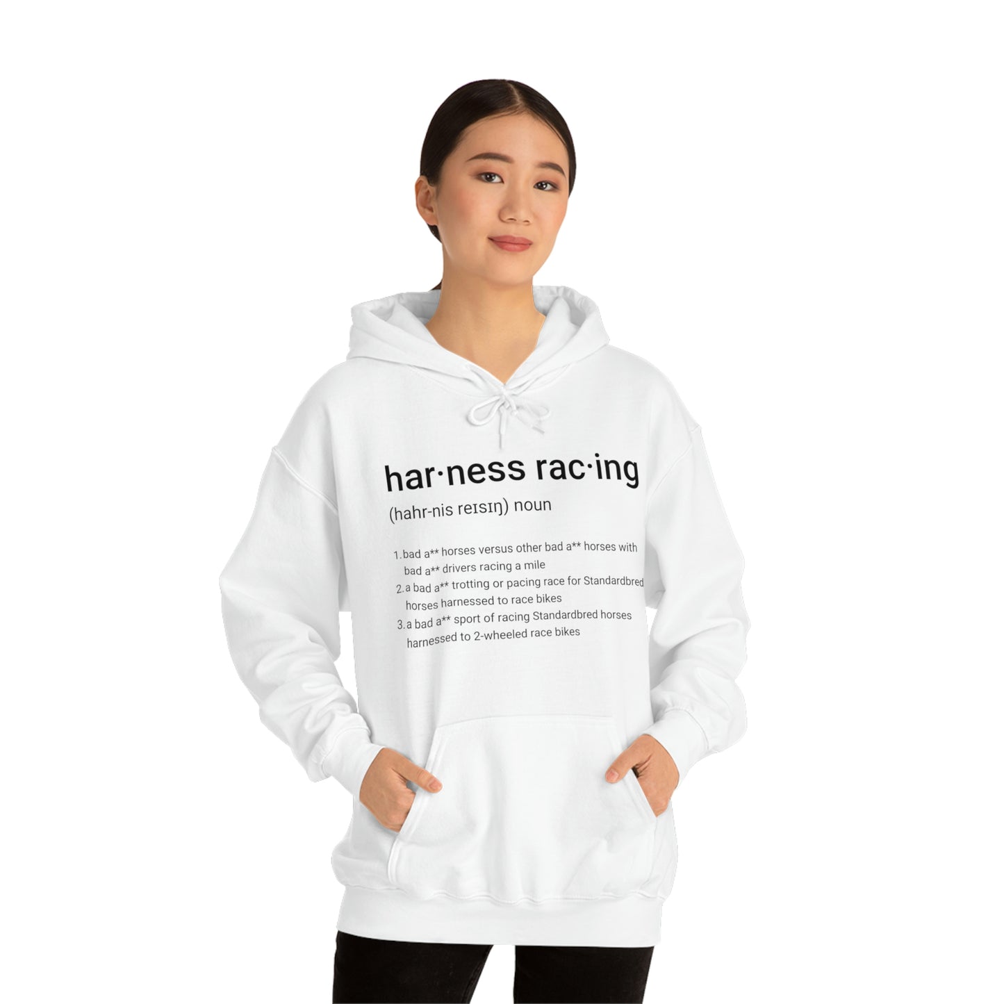 Harness Racing Definition - Unisex Heavy Blend Hooded Sweatshirt