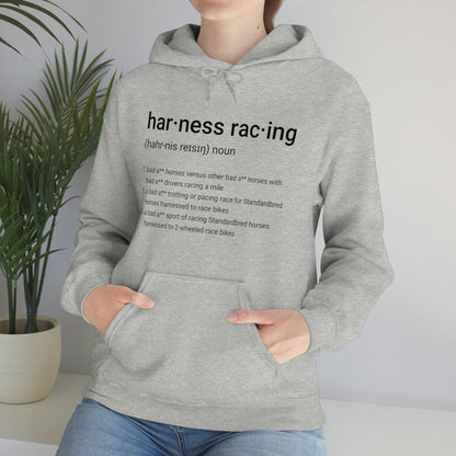 Harness Racing Definition - Unisex Heavy Blend Hooded Sweatshirt