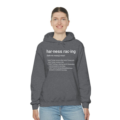 Harness Racing Definition - Unisex Heavy Blend Hooded Sweatshirt