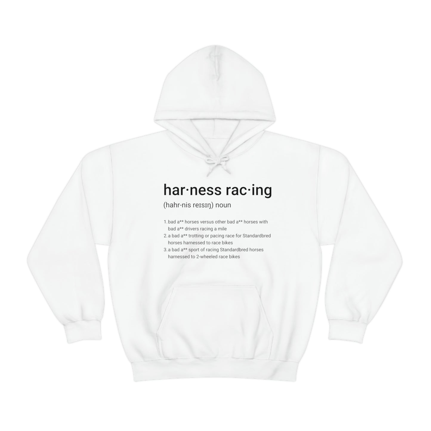 Harness Racing Definition - Unisex Heavy Blend Hooded Sweatshirt