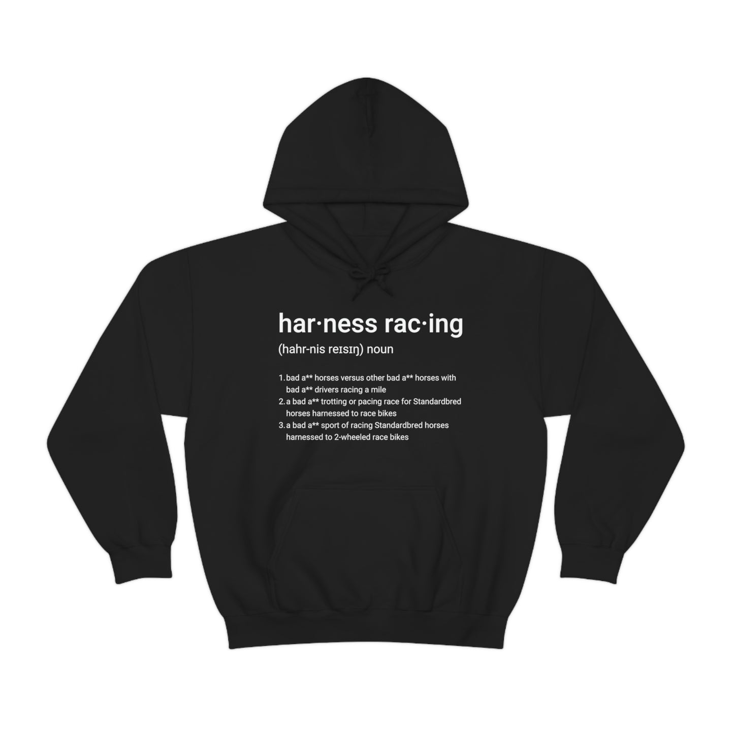 Harness Racing Definition - Unisex Heavy Blend Hooded Sweatshirt