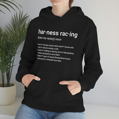 Harness Racing Definition - Unisex Heavy Blend Hooded Sweatshirt