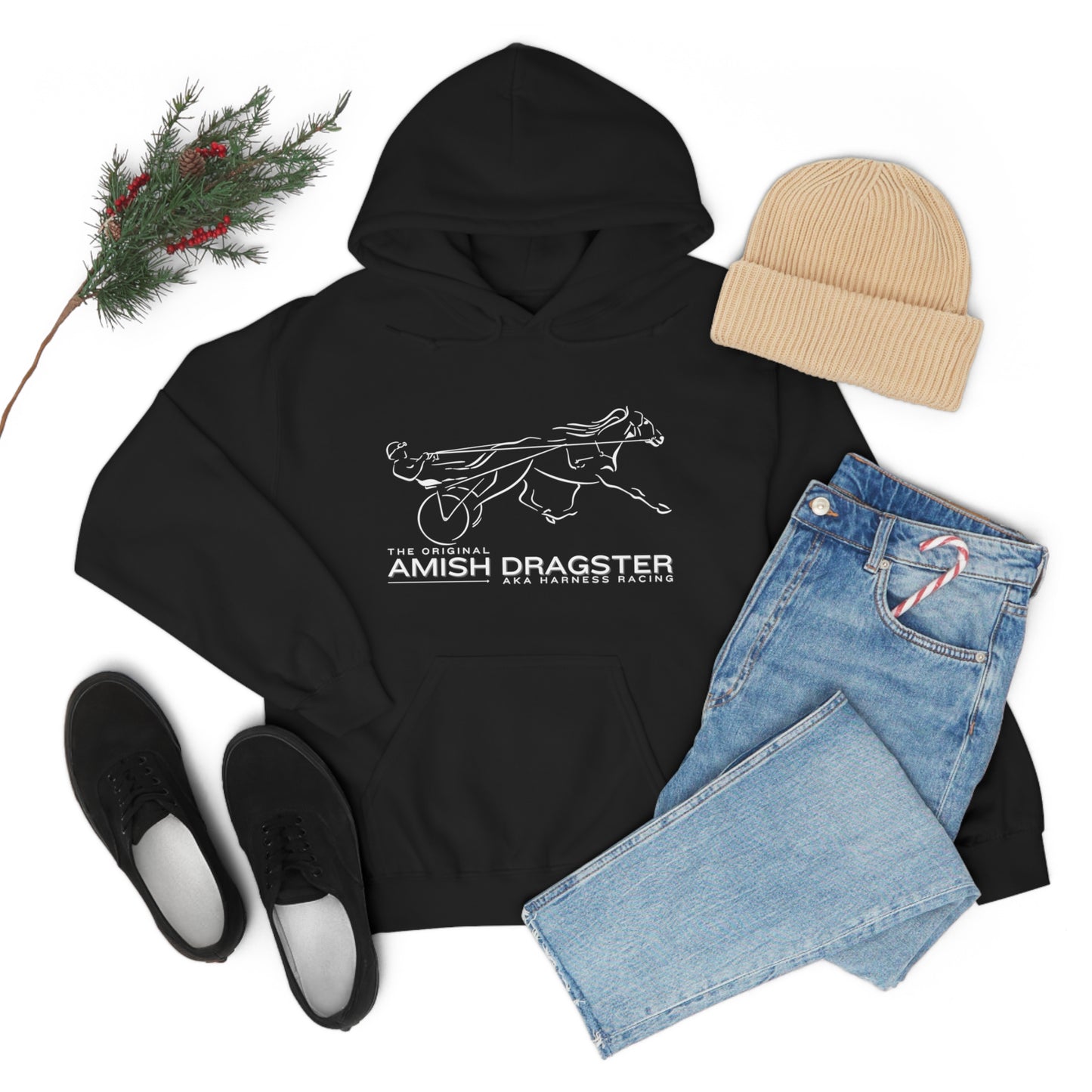 The Original Amish Dragster - Unisex Heavy Blend Hooded Sweatshirt