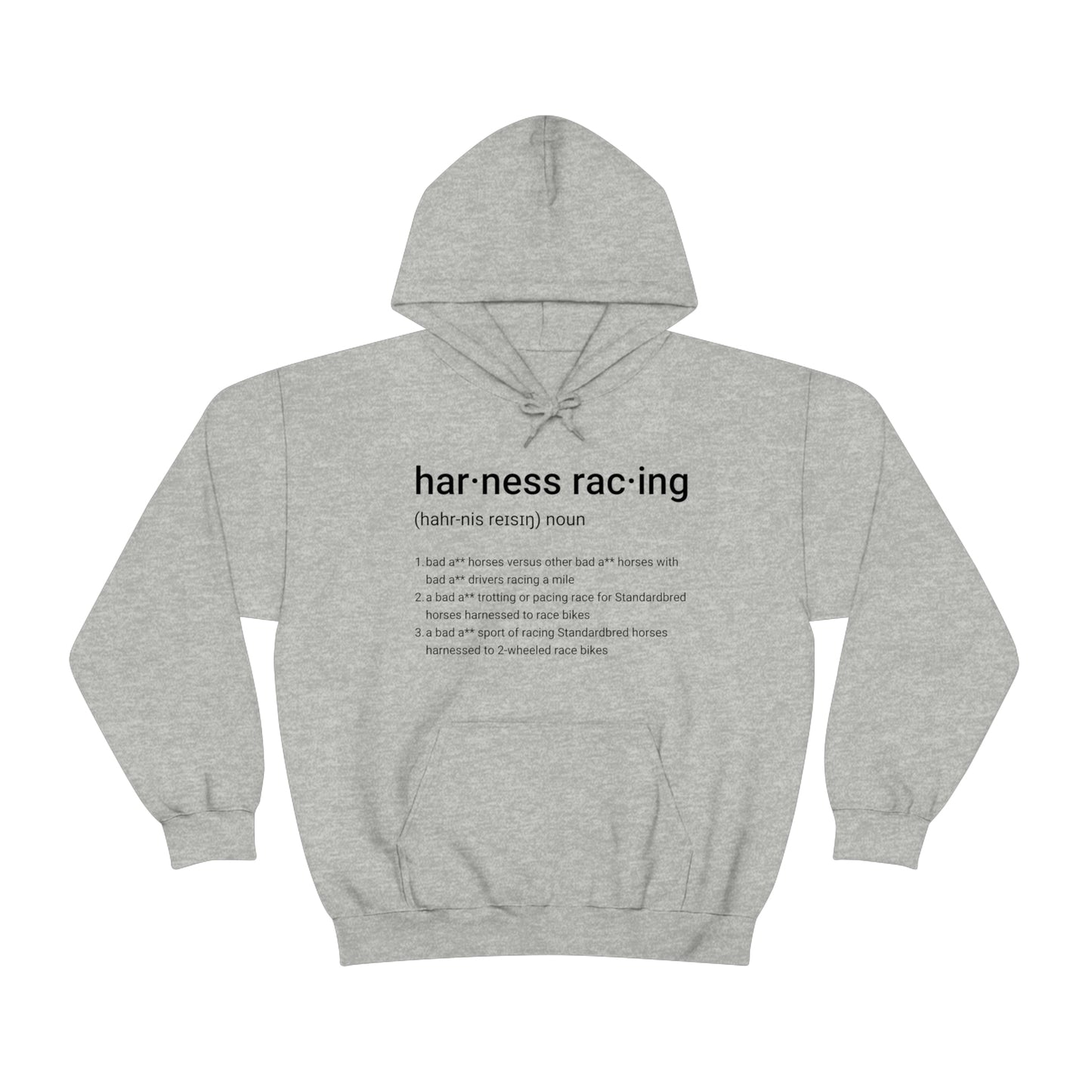 Harness Racing Definition - Unisex Heavy Blend Hooded Sweatshirt