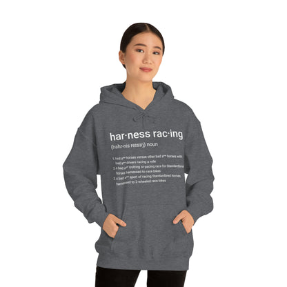 Harness Racing Definition - Unisex Heavy Blend Hooded Sweatshirt