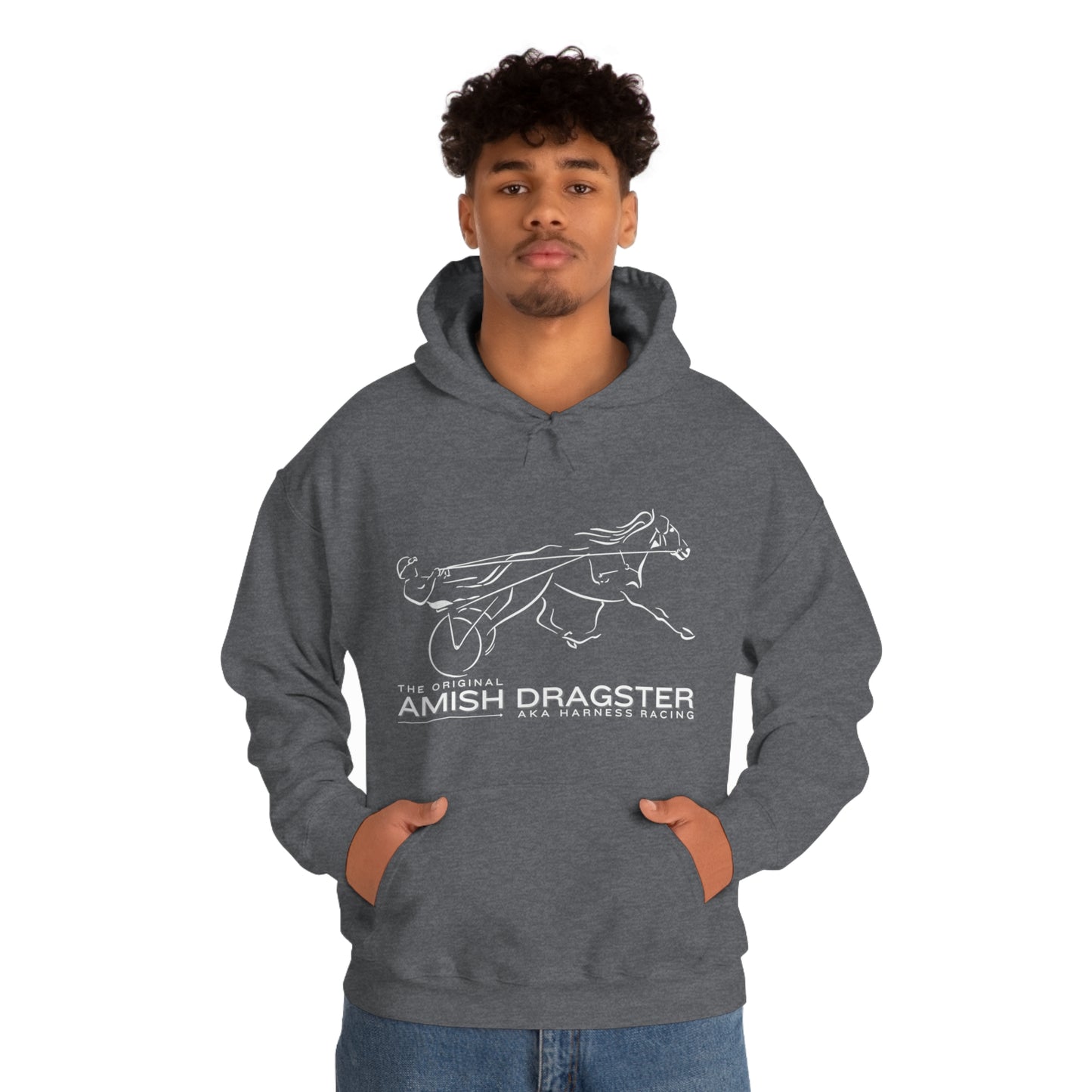 The Original Amish Dragster - Unisex Heavy Blend Hooded Sweatshirt