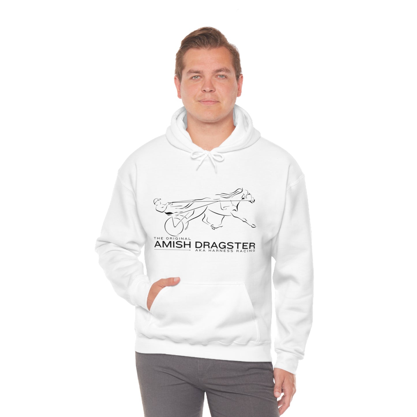 The Original Amish Dragster - Unisex Heavy Blend Hooded Sweatshirt