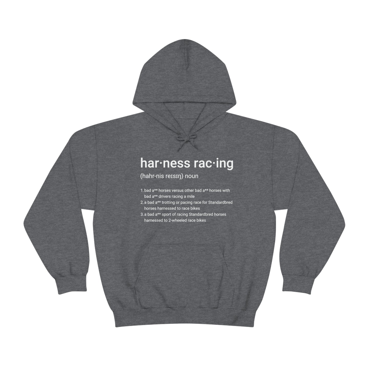 Harness Racing Definition - Unisex Heavy Blend Hooded Sweatshirt