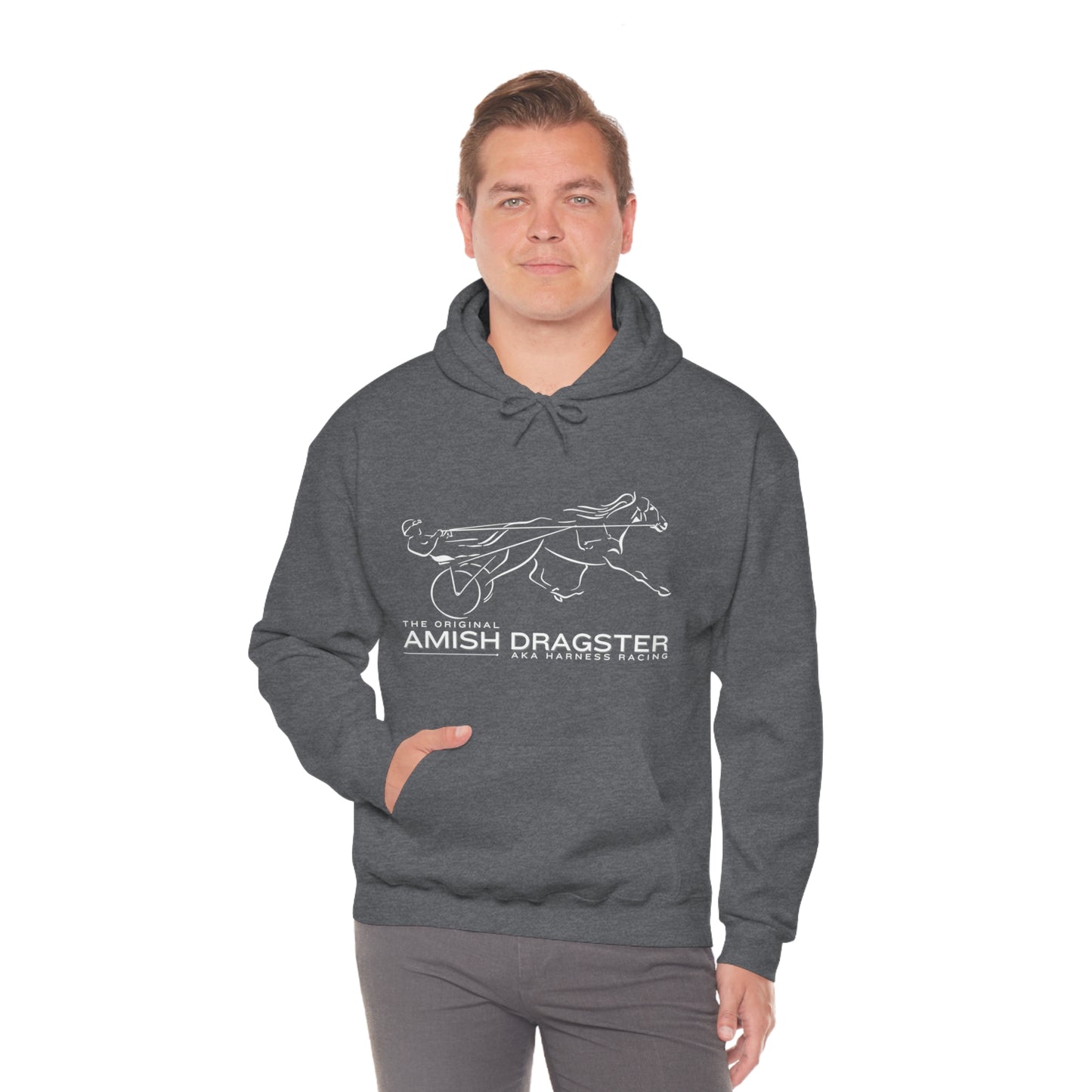 The Original Amish Dragster - Unisex Heavy Blend Hooded Sweatshirt