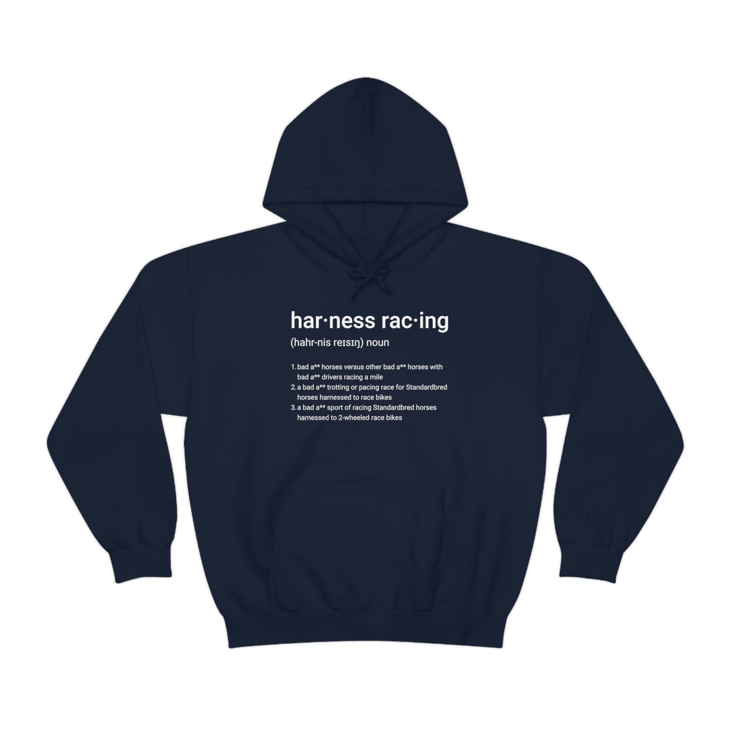 Harness Racing Definition - Unisex Heavy Blend Hooded Sweatshirt