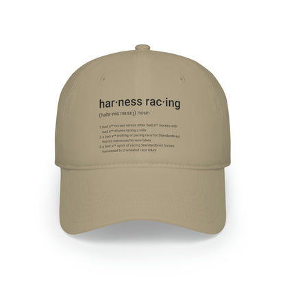 Harness Racing Definition - Low Profile Baseball Cap