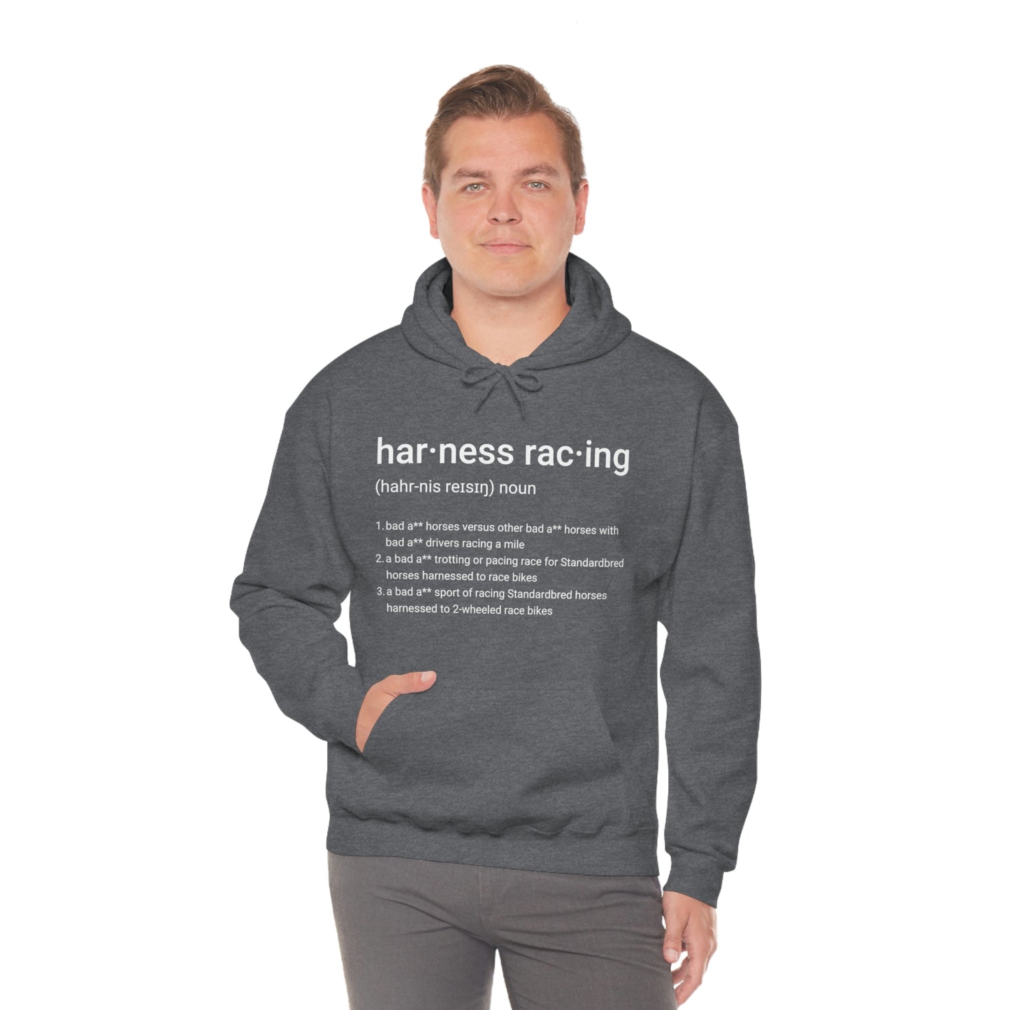 Harness Racing Definition - Unisex Heavy Blend Hooded Sweatshirt