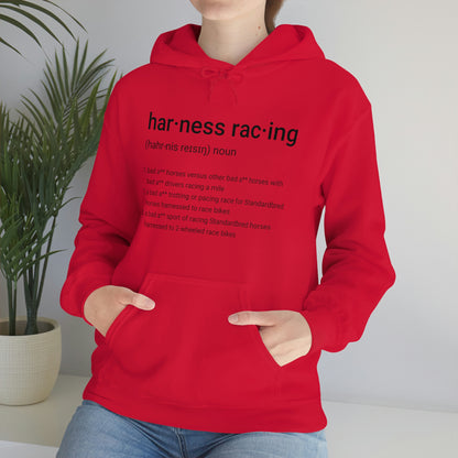 Harness Racing Definition - Unisex Heavy Blend Hooded Sweatshirt