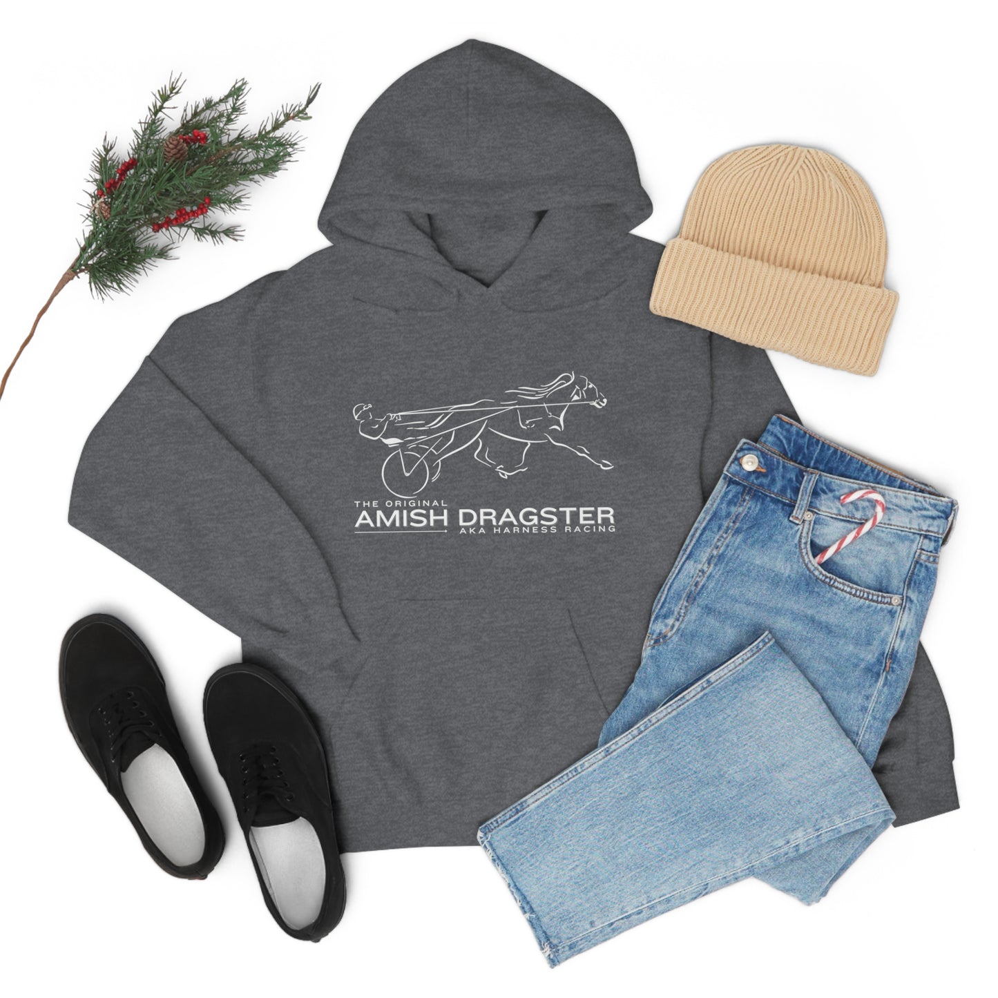 The Original Amish Dragster - Unisex Heavy Blend Hooded Sweatshirt