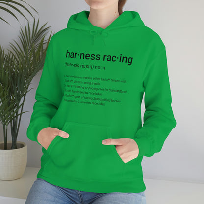 Harness Racing Definition - Unisex Heavy Blend Hooded Sweatshirt