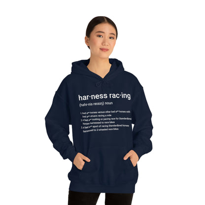 Harness Racing Definition - Unisex Heavy Blend Hooded Sweatshirt