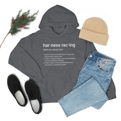 Harness Racing Definition - Unisex Heavy Blend Hooded Sweatshirt